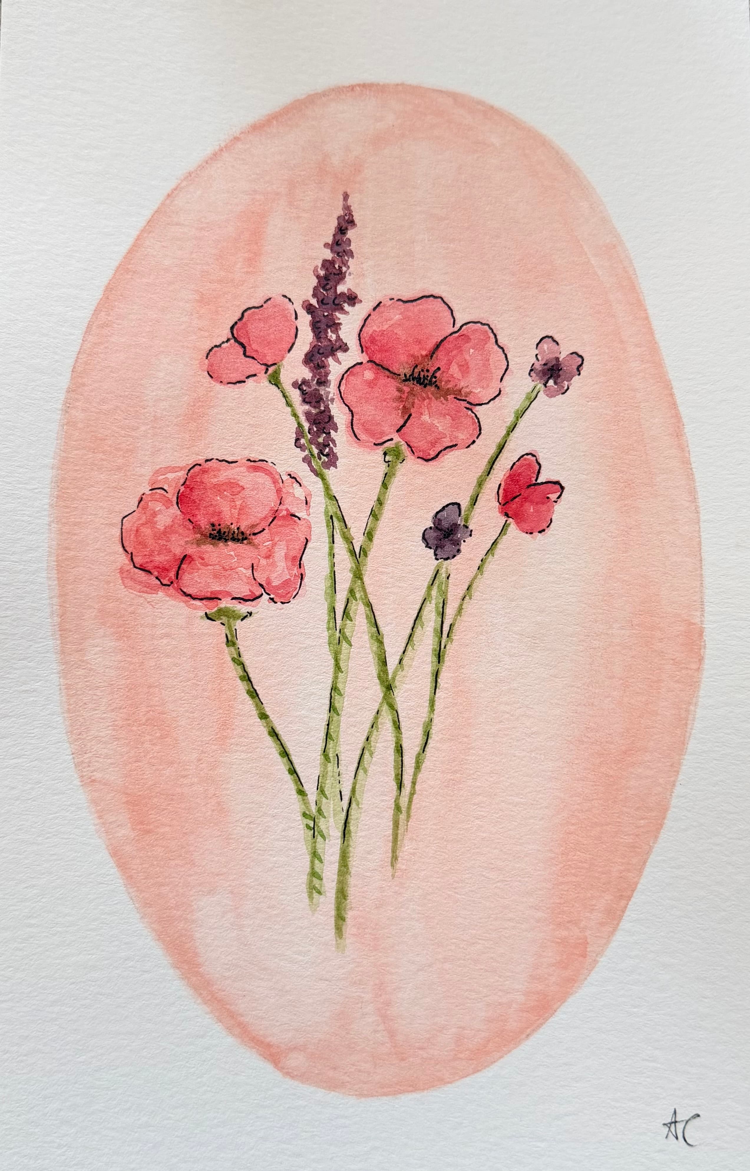 Bouquet III — floral watercolor